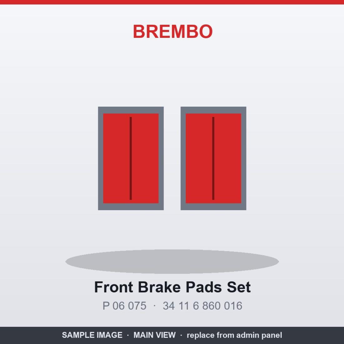 طقم تيل فرامل أمامي Brembo